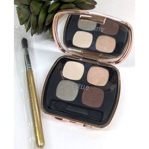 THE MAIN EVENT + BRUSH💋New bareMinerals Ready Eyeshadow 4 Palette TaperedCrease